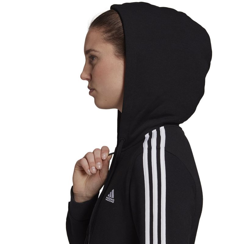 Bluza adidas 3 Stripes FL Full-Zip Hoodie W GM5567 - obrazek 4