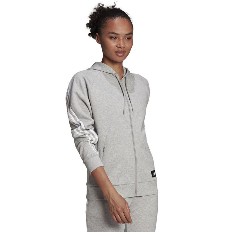 Bluza adidas FI 3 Stripes Full-Zip Reg W H57289 - obrazek 3