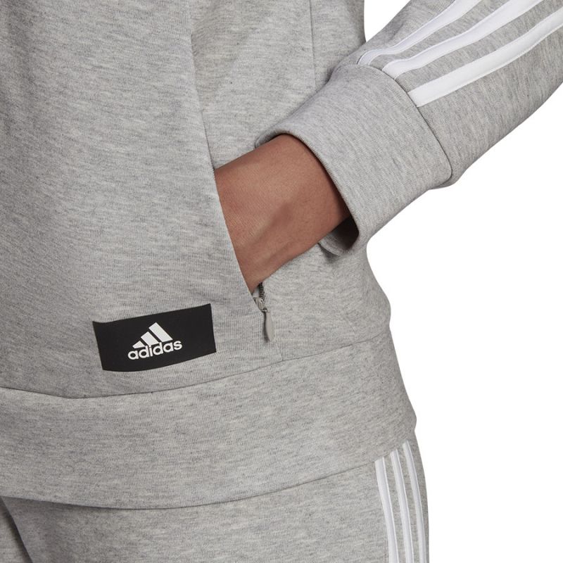 Bluza adidas FI 3 Stripes Full-Zip Reg W H57289 - obrazek 5