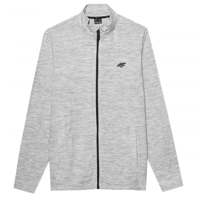 Bluza 4F M 4FSS23TFLEM052 chłodny jasny szary melanż - obrazek 2