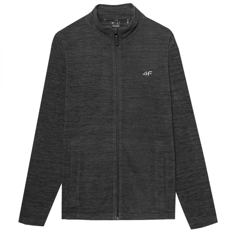 Bluza 4F M 4FSS23TFLEM052 czarny melanż - obrazek 2
