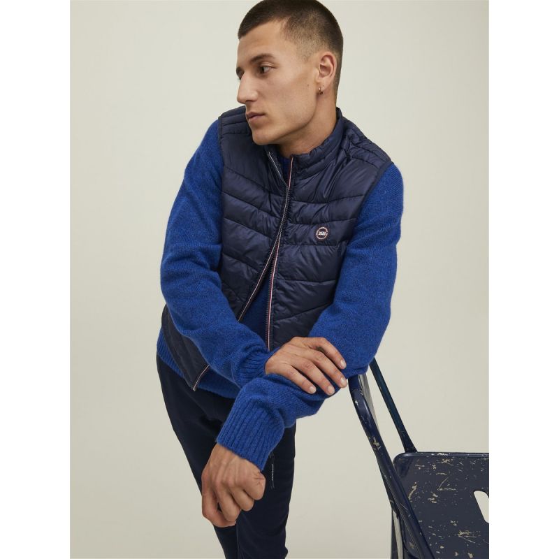 Kamizelka Jack & Jones JJHero Bodywarmer Collar 12211790 Navy Blazer/Contrast - obrazek 4
