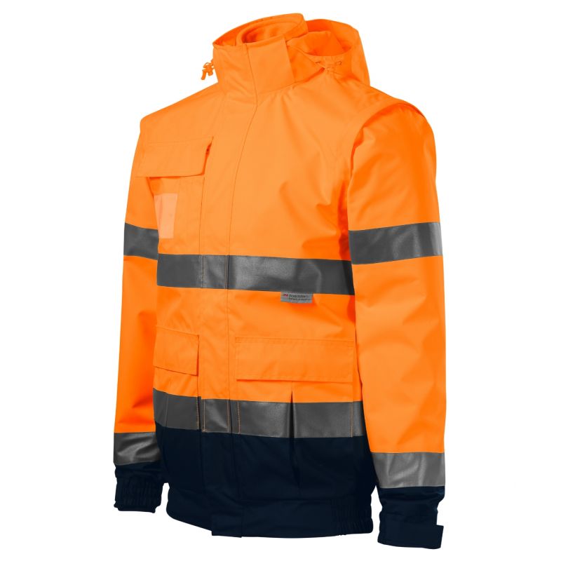 Kurtka Rimeck HV Guard 4 in 1 M MLI-5V298 fluorescencyjny pomarańczowy - obrazek 4