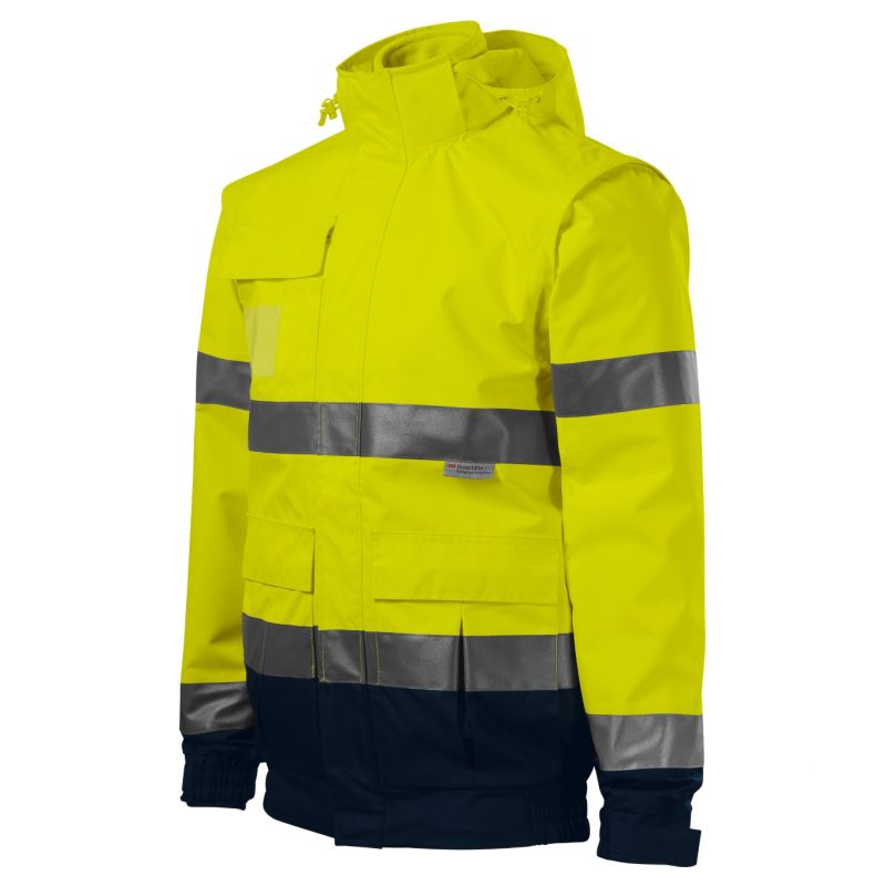 Kurtka Rimeck HV Guard 4 in 1 M MLI-5V297 fluorescencyjny żółty - obrazek 3