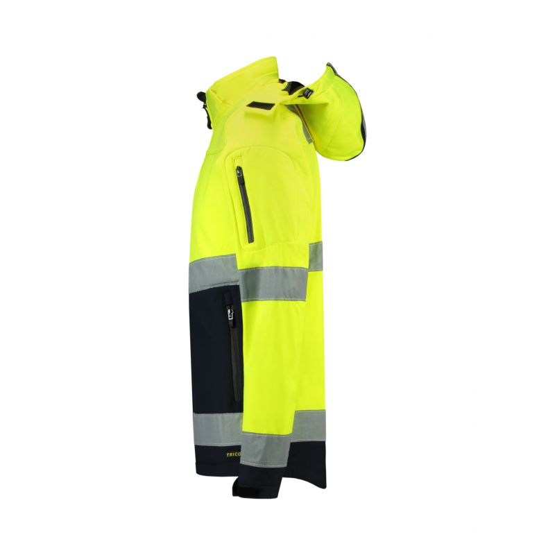 Kurtka Rimeck Bi-color EN ISO 20471 Softshell M MLI-T5297 fluorescencyjny żółty - obrazek 2