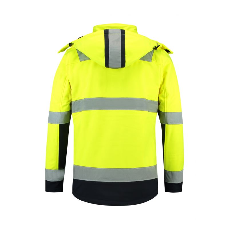 Kurtka Rimeck Bi-color EN ISO 20471 Softshell M MLI-T5297 fluorescencyjny żółty - obrazek 4