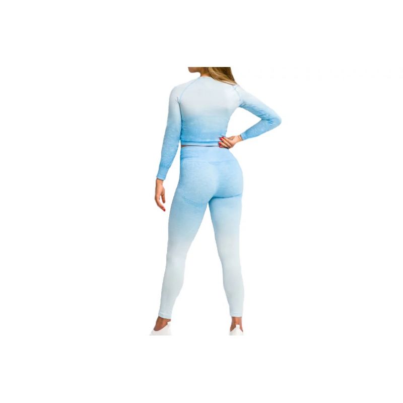 Legginsy GymHero Leggins Ombre W LEG-BABYBLUE - obrazek 3