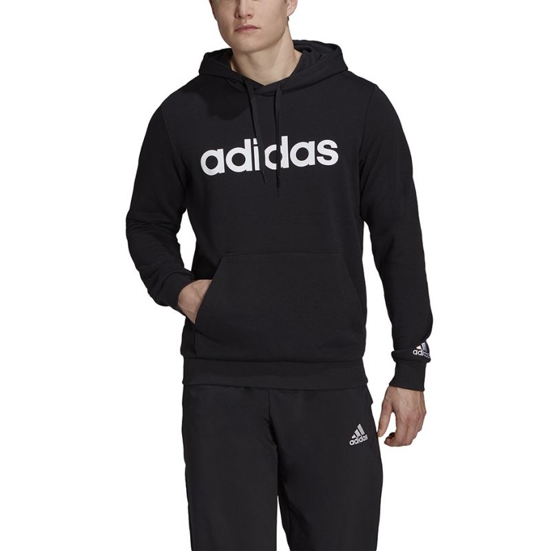 Bluza adidas Essentials French Terry Linear Logo Hoodie M GK9064 - obrazek 3