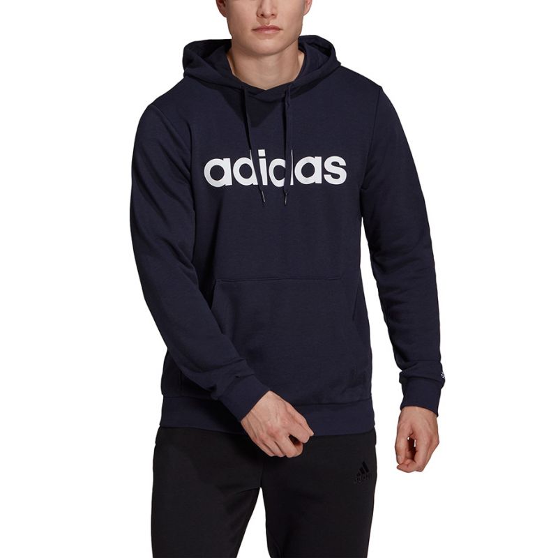Bluza adidas Essentials French Terry Linear Logo Hoodie M GK9066 - obrazek 3