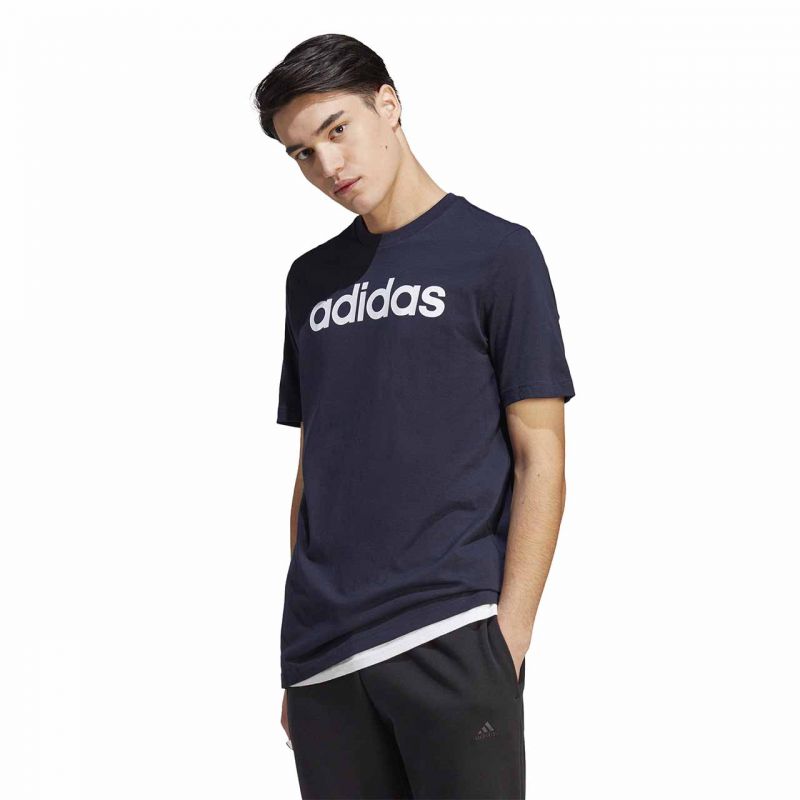 Koszulka adidas Essentials Single Jersey Linear Embroidered Logo Tee M IC9275 - obrazek 4