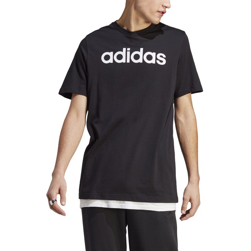 Koszulka adidas Essentials Single Jersey Linear Embroidered Logo Tee M IC9274 - obrazek 4