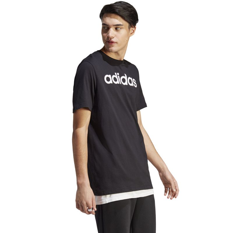 Koszulka adidas Essentials Single Jersey Linear Embroidered Logo Tee M IC9274 - obrazek 5
