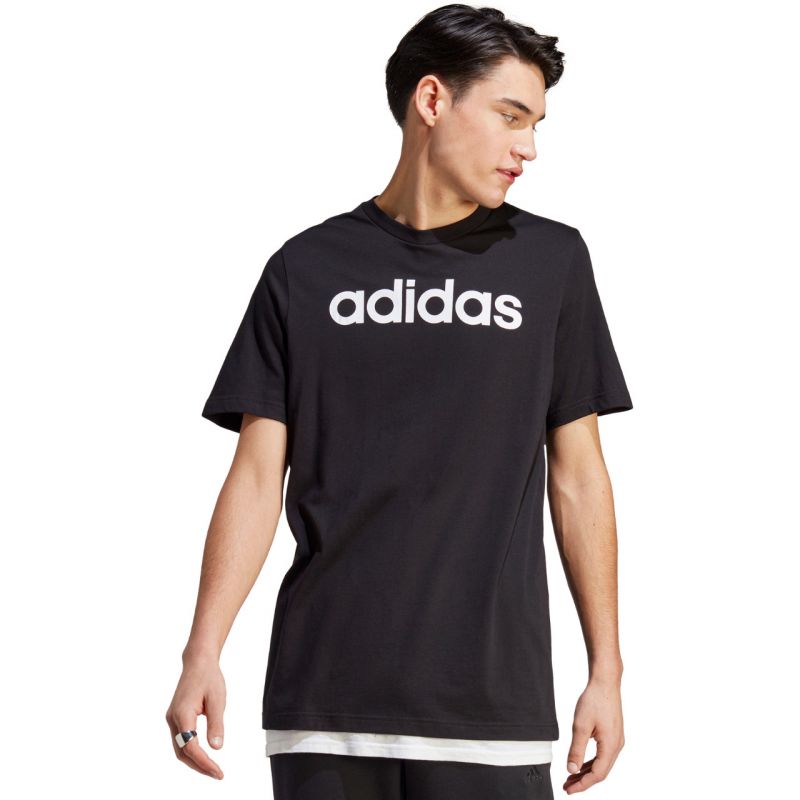 Koszulka adidas Essentials Single Jersey Linear Embroidered Logo Tee M IC9274 - obrazek 8