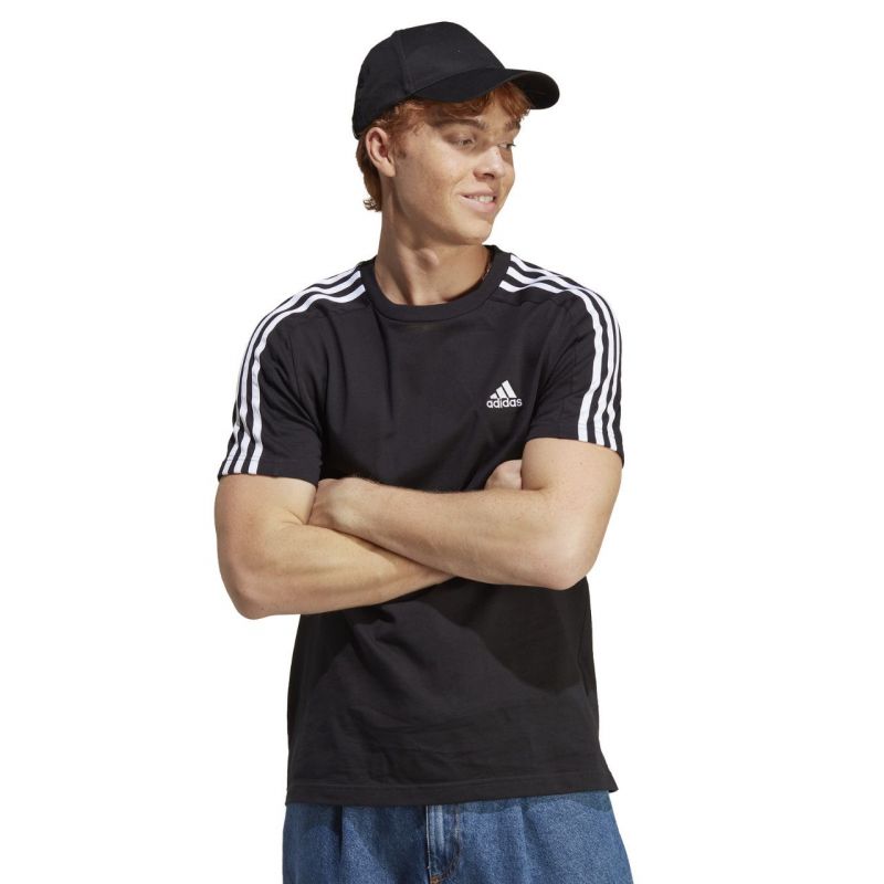 Koszulka adidas Essentials Single Jersey 3-Stripes Tee M IC9334 - obrazek 5