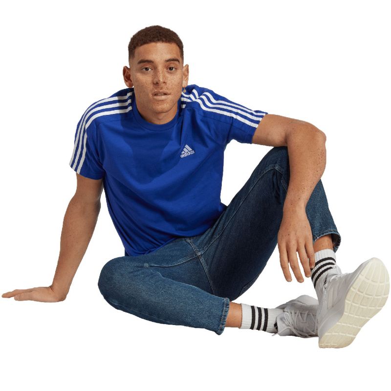 Koszulka adidas Essentials Single Jersey 3-Stripes M IC9338 - obrazek 4