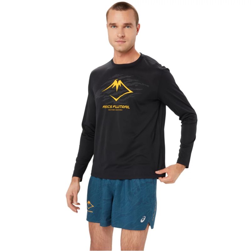 Koszulka Asics Fujitrail Logo LS Top M 2011C987-001 - obrazek 2