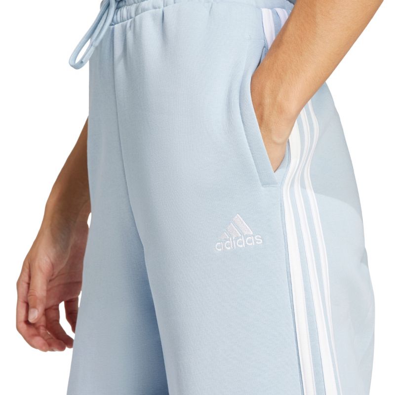 Spodnie adidas Essentials 3-Stripes Fleece Wide W IR5384 - obrazek 4