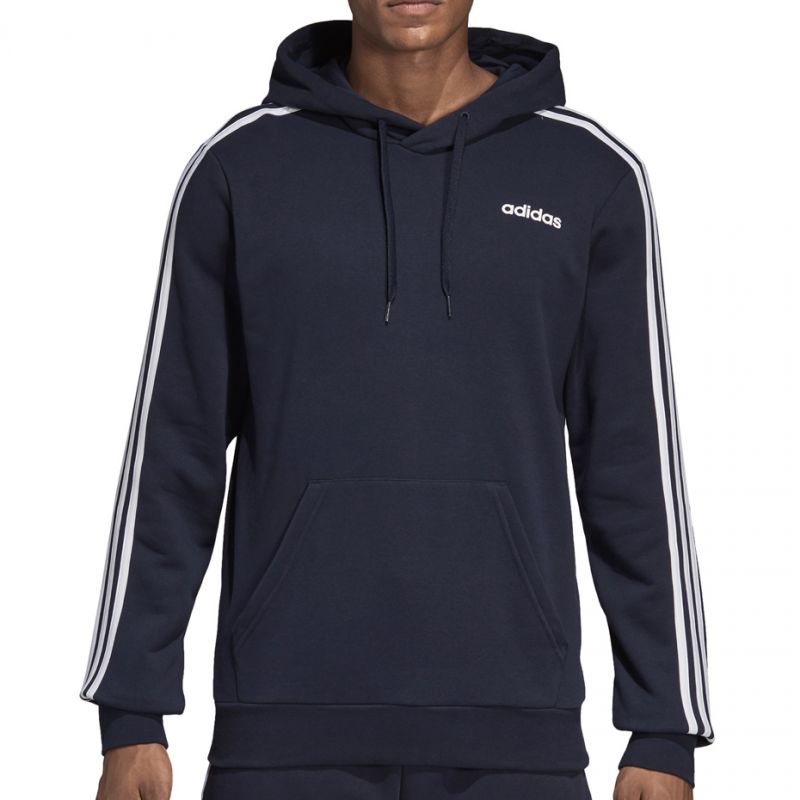 Bluza adidas Essentials 3 Stripes Pullover French Terry czarna M DU0499 - obrazek 3