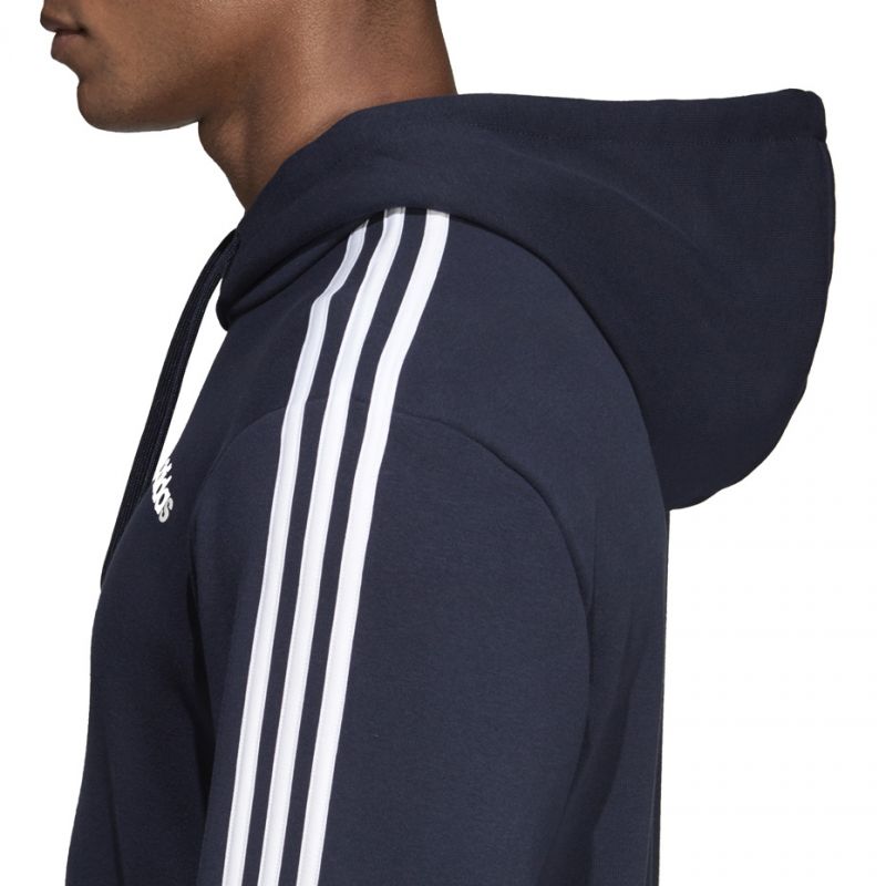 Bluza adidas Essentials 3 Stripes Pullover French Terry czarna M DU0499 - obrazek 6