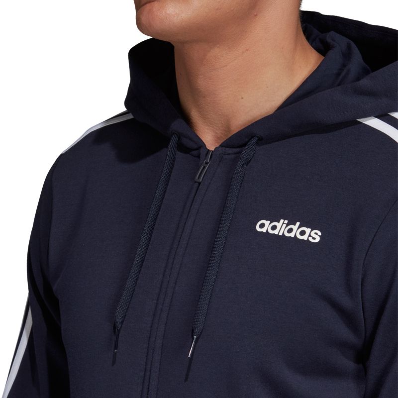 Bluza adidas Essentials 3 Stripes FZ Fleece M DU0475 - obrazek 8