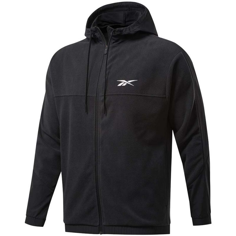 Bluza Reebok Workout Ready Fleece Full Zip Hoodie M FS8450 - obrazek 7