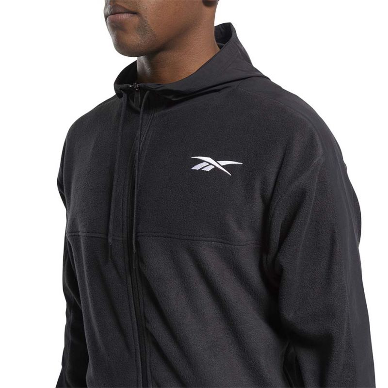 Bluza Reebok Workout Ready Fleece Full Zip Hoodie M FS8450 - obrazek 10