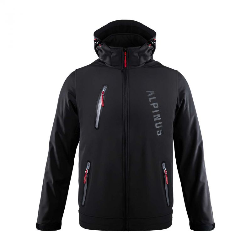 Kurtka softshell Alpinus Denali czarna M BR43381 - obrazek 2