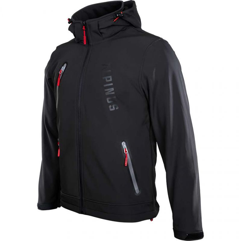 Kurtka softshell Alpinus Denali czarna M BR43381 - obrazek 3
