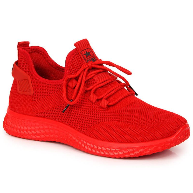 Buty sportowe tekstylne NEWS M EVE266B czerwone - obrazek 10