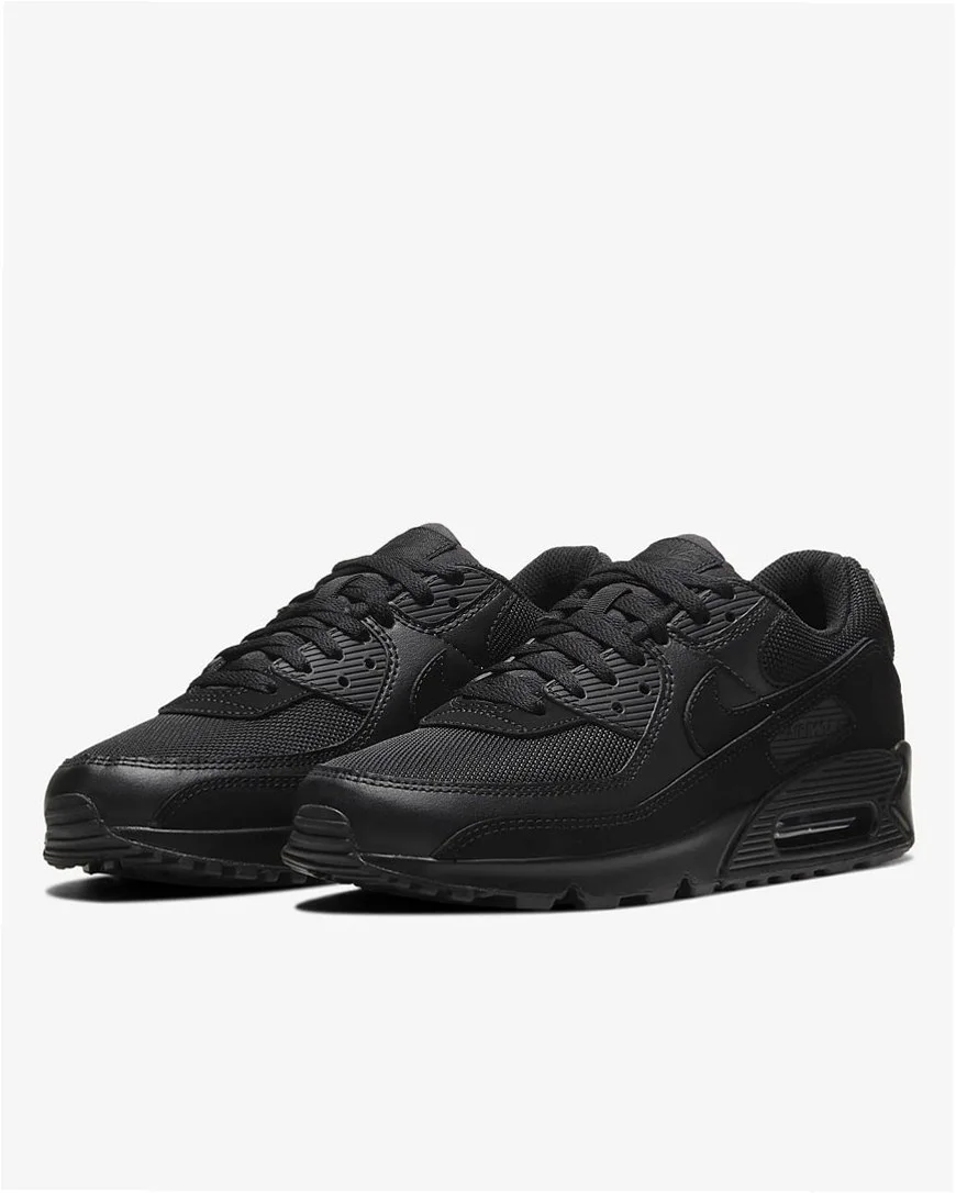 Buty Nike Max 90 LTR "Triple Black" Czarne DH8010-001 - obrazek 2