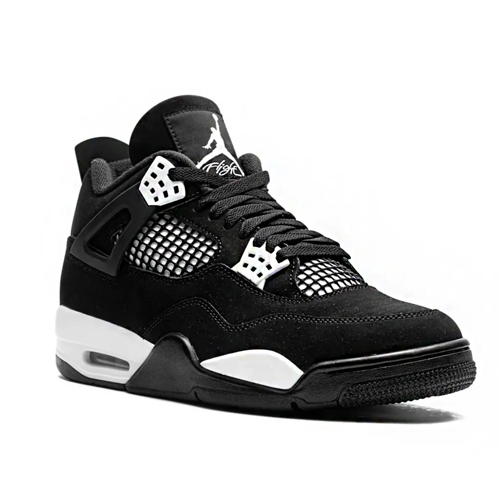 Buty Nike Air Jordan 4 „White Thunder" Czarne FQ8138-001 - obrazek 2