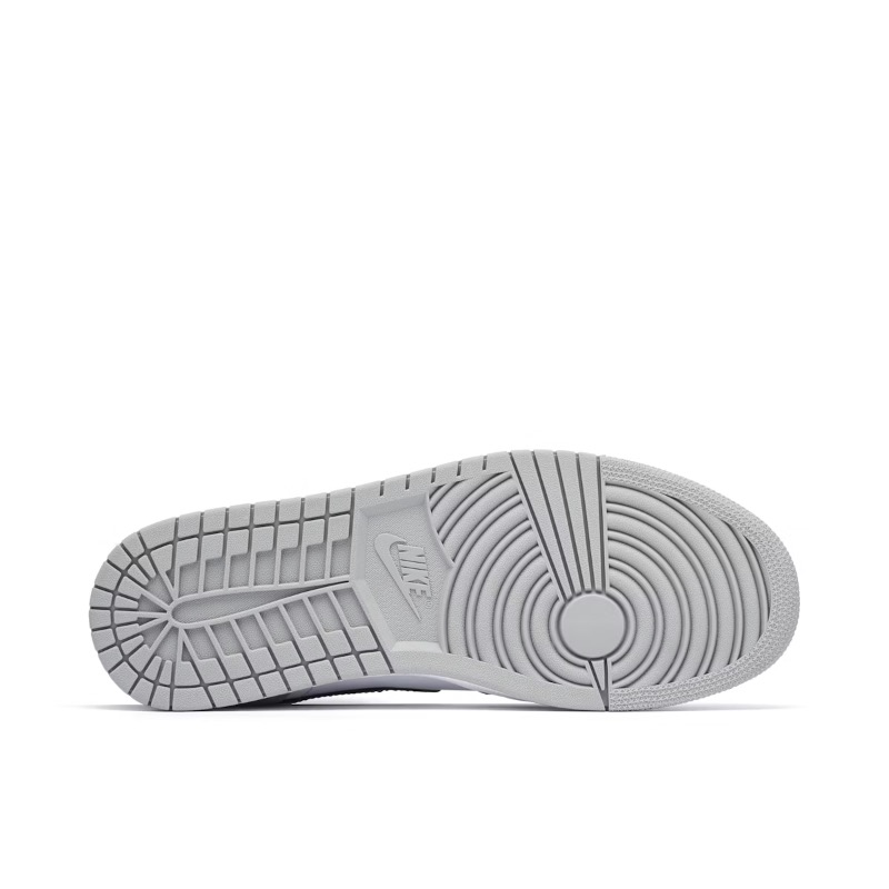 Air Jordan 1 MID Smoke Grey 554724-092 Szare Skórzane - obrazek 5
