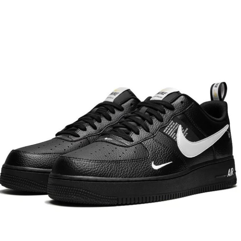 Nike Air Force 1 ’07 LV8 Low Czarne AR1708-001 Skórzane - obrazek 2