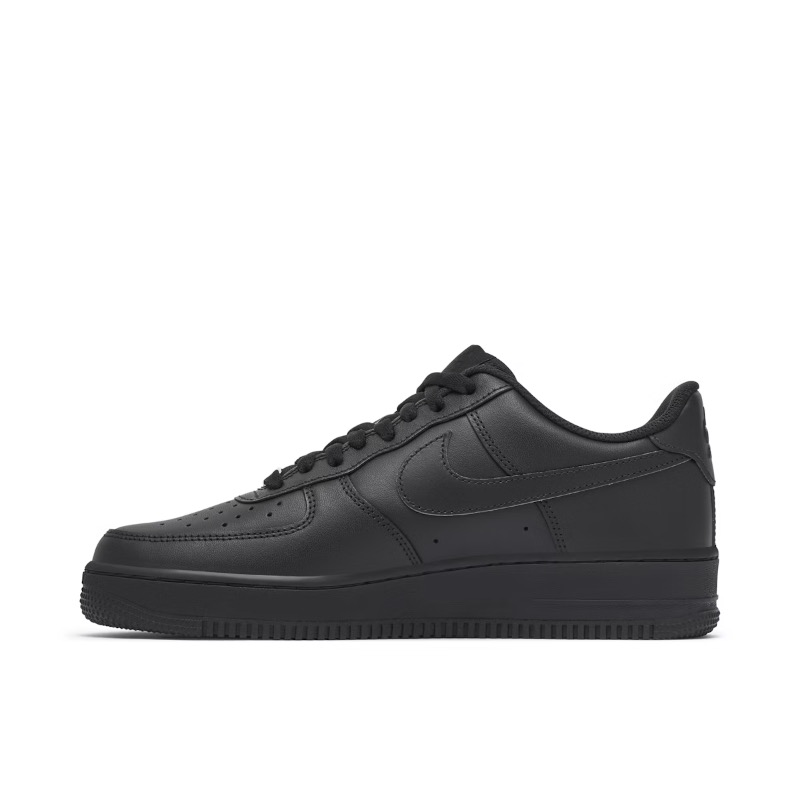 Nike Air Force 1 ’07 Low CW2288-001 Czarne Skórzane - obrazek 2